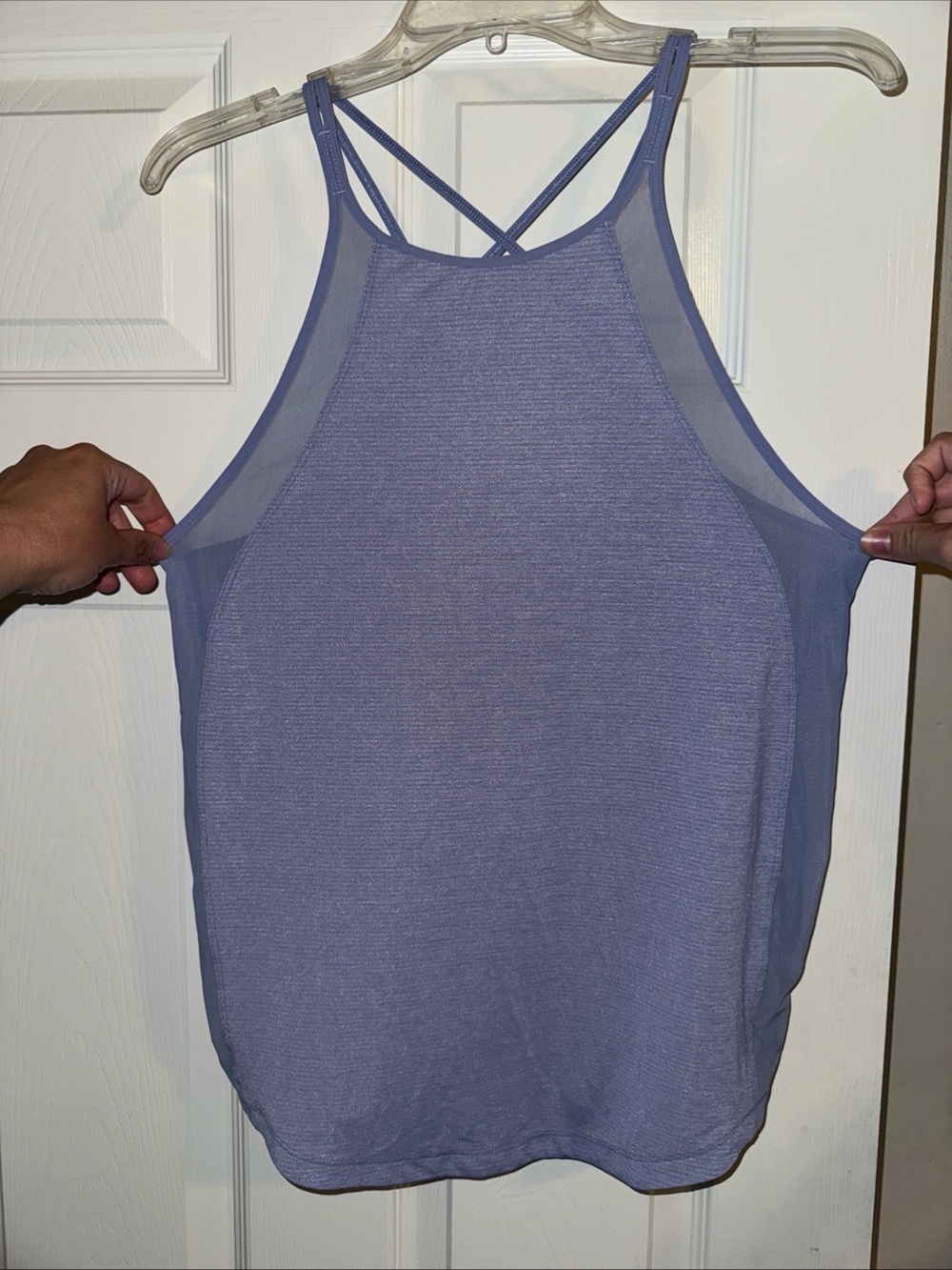 lululemon athletica Lavender Mesh-Panel Strappy Tank